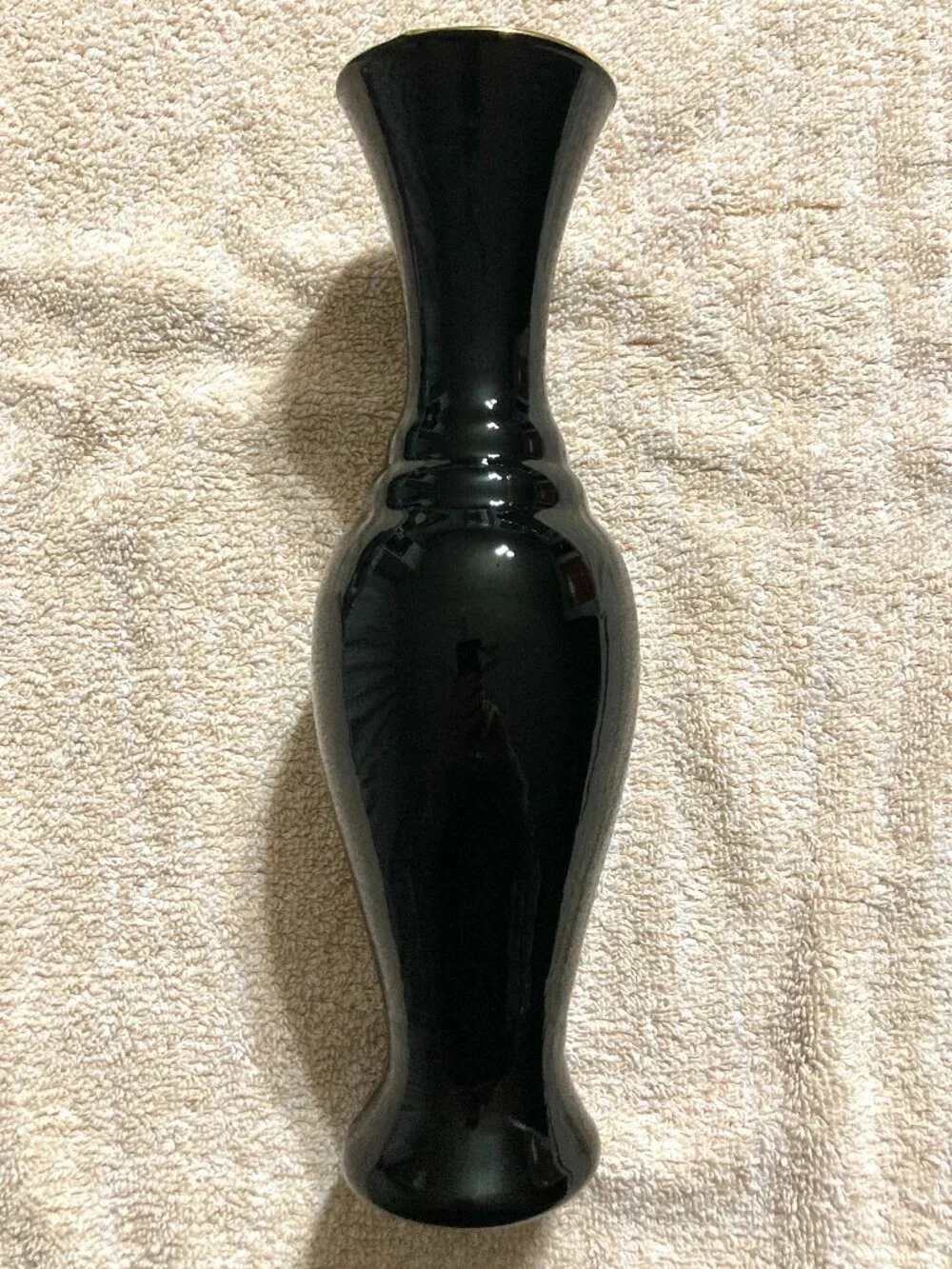 1960s SIGNED Norleans Florentine Opaline HAND-Made Italian Art Glass Vase 10”